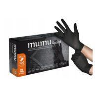 Rękawiczki nitrylowe czarne - XL - 100 szt.